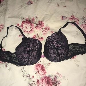 Black and pink lace Victoria's Secret Bra